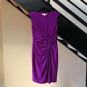 Women’s Royal Purple Ruched Front Dress, Size 8